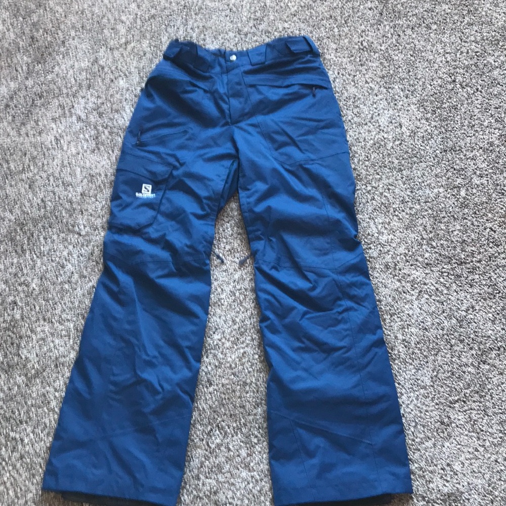Salomon Men’s Medium Ski Pants navy Blue Icemania